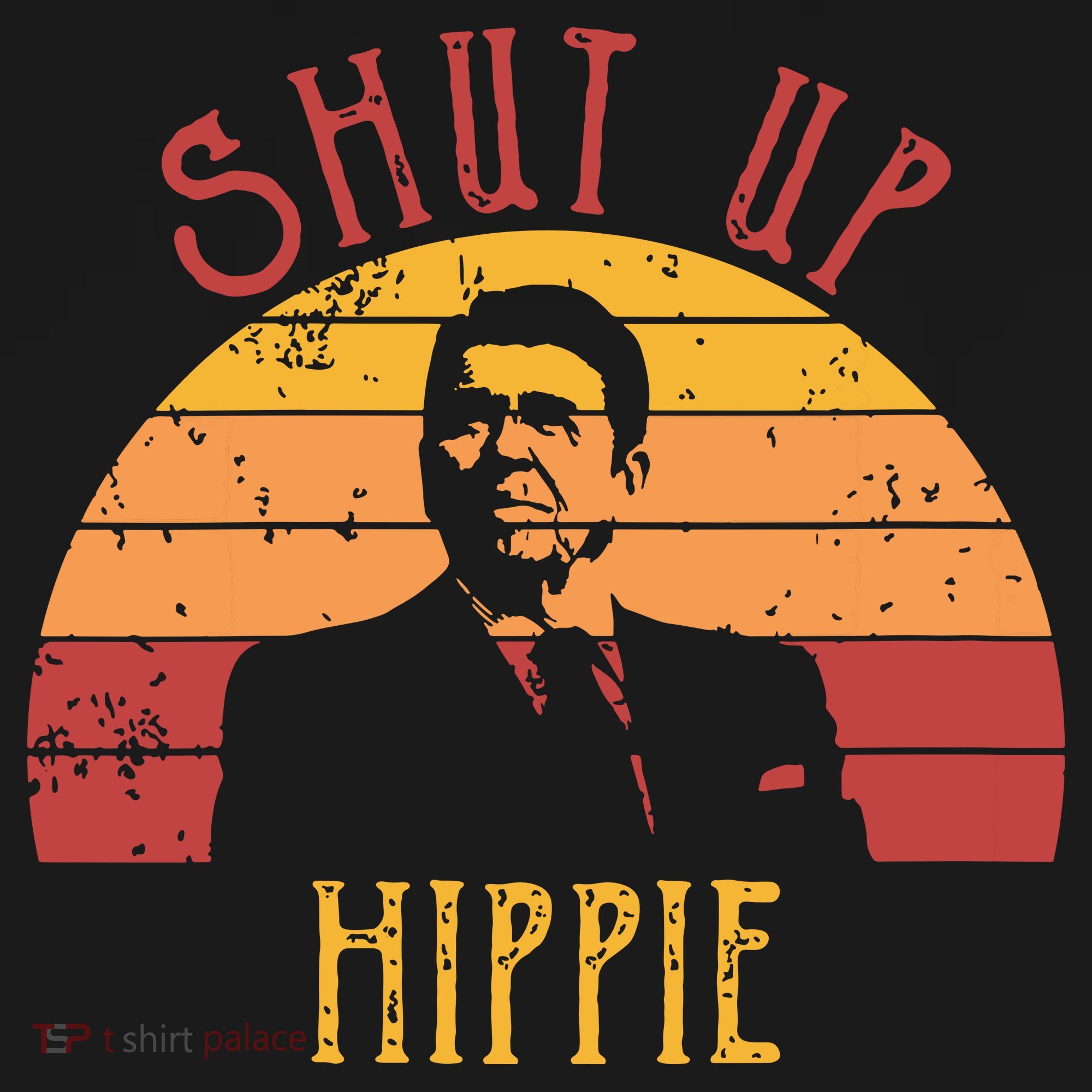 Funny Shut Up Hippie Ronald Regan Conservative Anti Liberal Vneck Mousepad