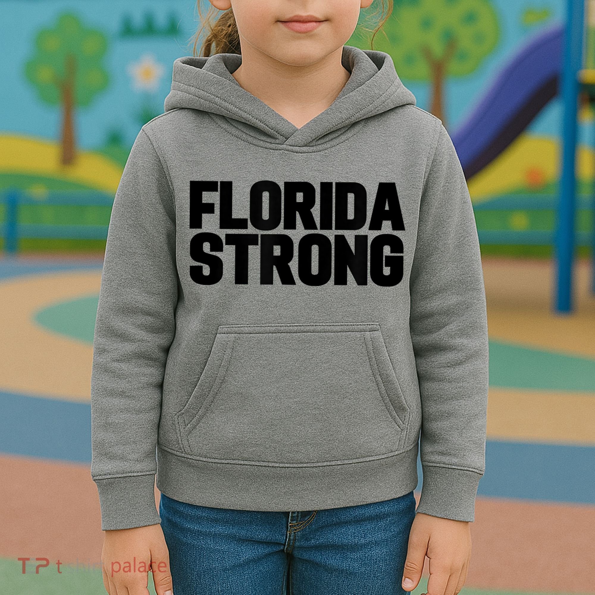 Florida Strong Usa America State Kids Hoodie