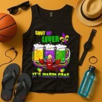 Funny Shut Up Liver It's Mardi Gras Tank Top thumb 4