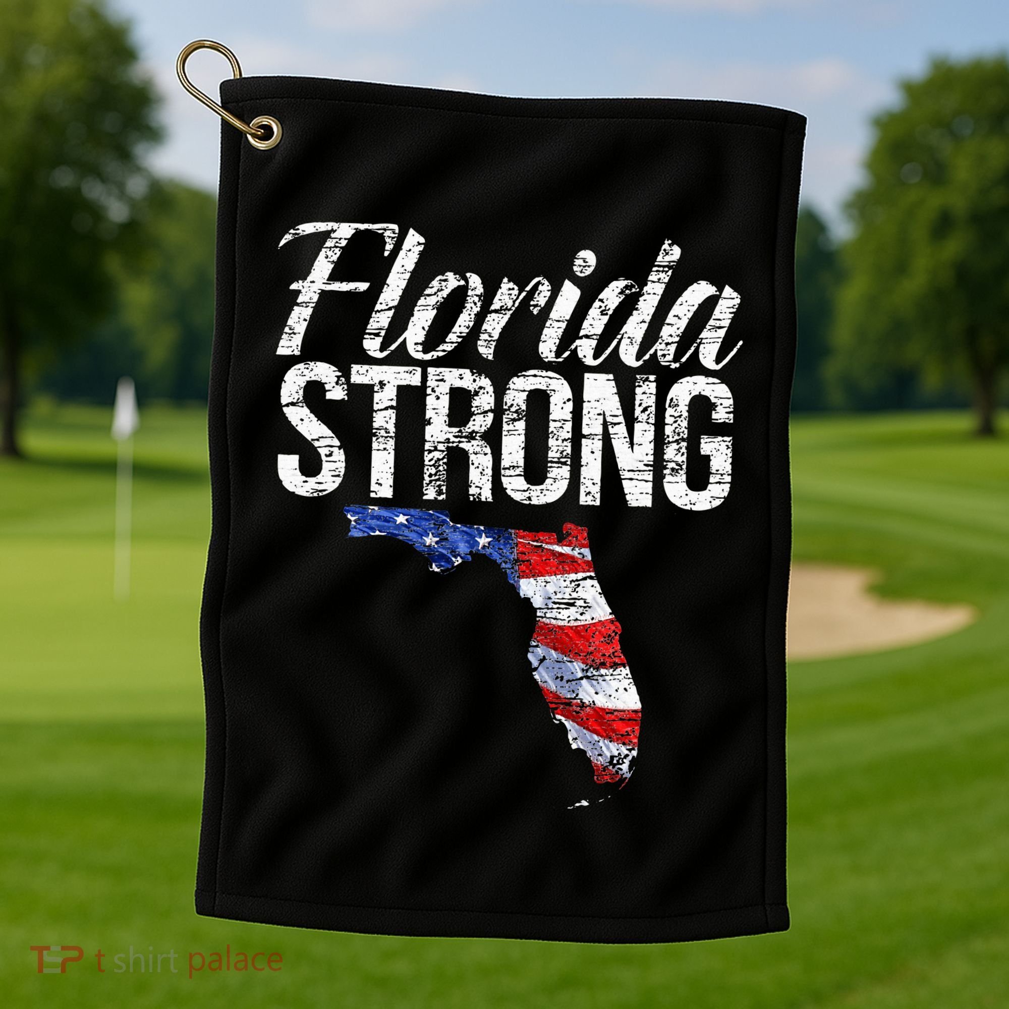 Florida Strong Usa Golf Towel