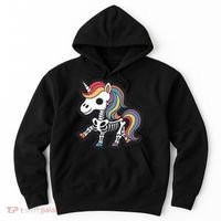 Funny Skeleton Unicorn Lovers Spooky Halloween Costume Hoodie thumb 0