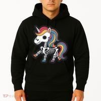 Funny Skeleton Unicorn Lovers Spooky Halloween Costume Hoodie thumb 2