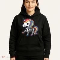 Funny Skeleton Unicorn Lovers Spooky Halloween Costume Hoodie thumb 5