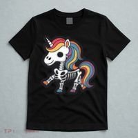 Funny Skeleton Unicorn Lovers Spooky Halloween Costume T-Shirt thumb 5