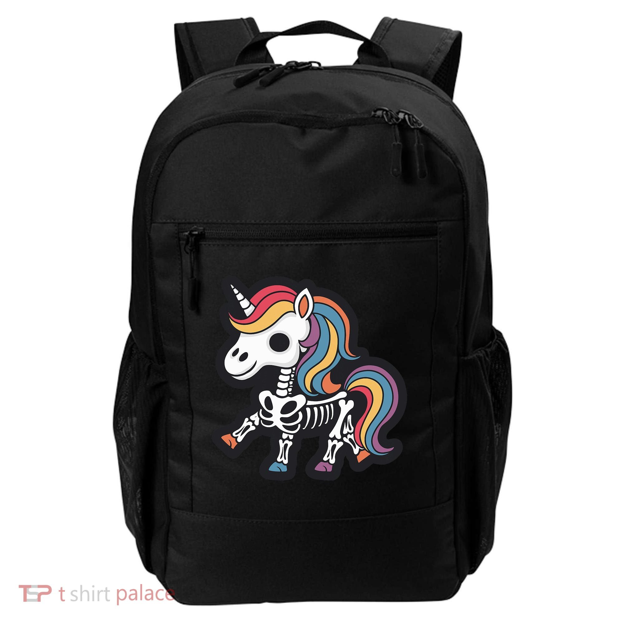 Funny Skeleton Unicorn Lovers Spooky Halloween Costume Backpack