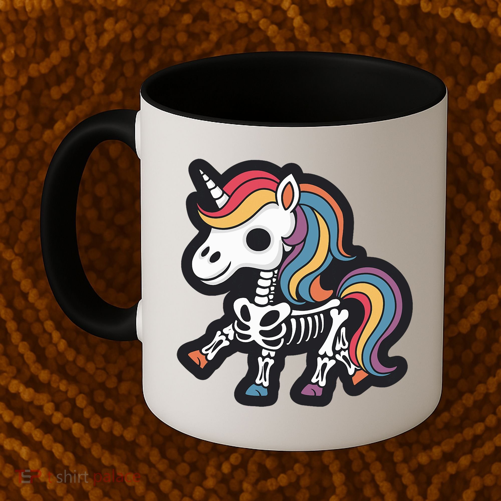 Funny Skeleton Unicorn Lovers Spooky Halloween Costume Coffee Mug