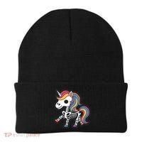 Funny Skeleton Unicorn Lovers Spooky Halloween Costume Beanie thumb 0