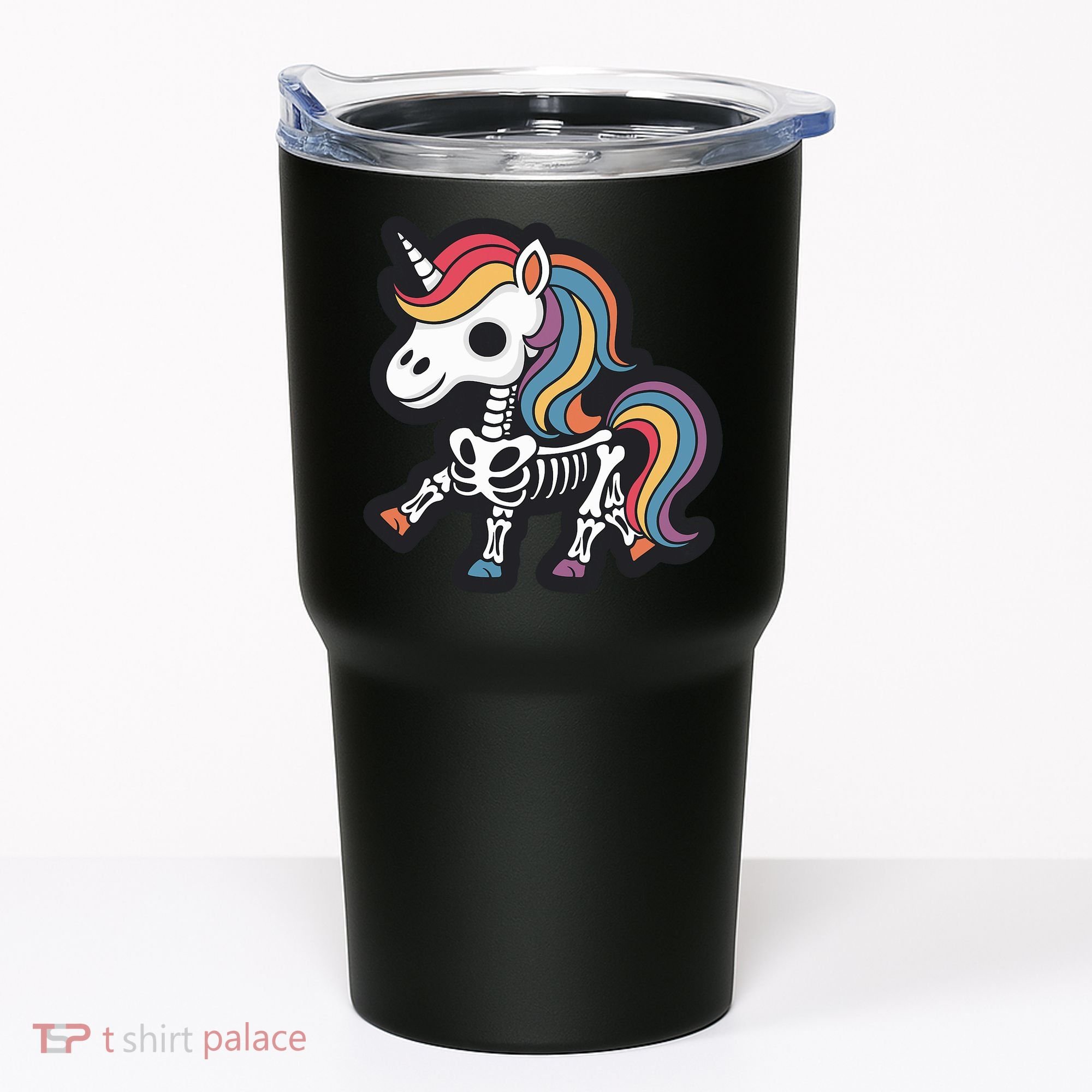 Funny Skeleton Unicorn Lovers Spooky Halloween Costume Tumbler