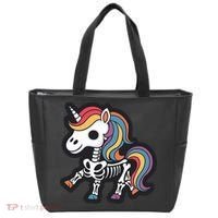 Funny Skeleton Unicorn Lovers Spooky Halloween Costume Tote Bag thumb 0