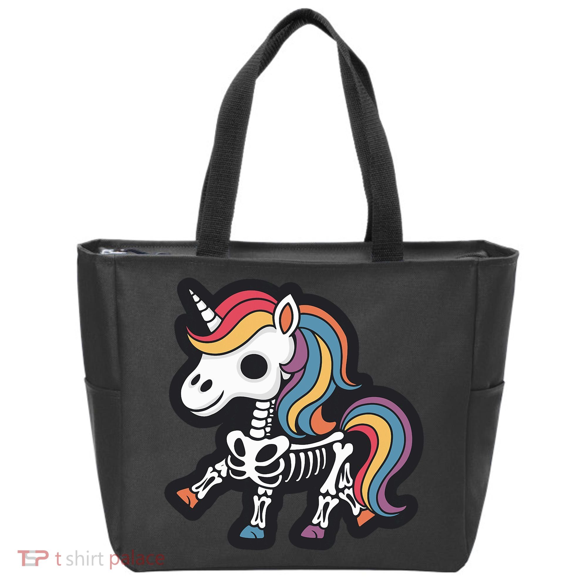 Funny Skeleton Unicorn Lovers Spooky Halloween Costume Tote Bag