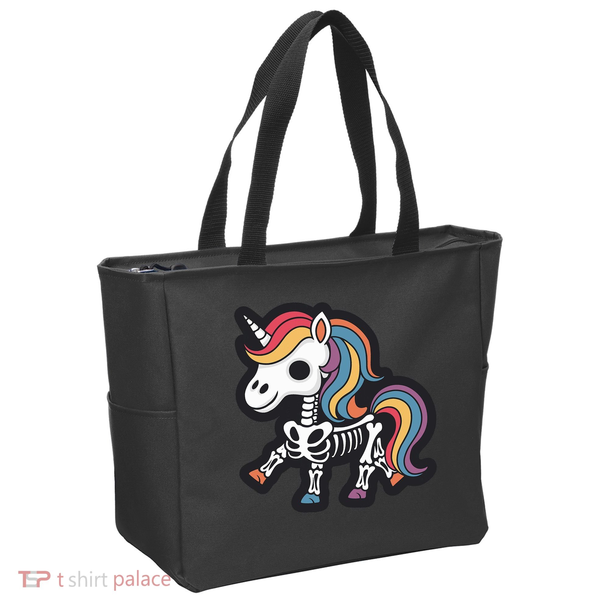 Funny Skeleton Unicorn Lovers Spooky Halloween Costume Tote Bag