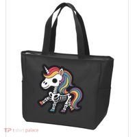 Funny Skeleton Unicorn Lovers Spooky Halloween Costume Tote Bag thumb 3