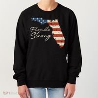 Florida Strong Usa Flag Florida Map Hurricane Milton Pray For All Women's Sweatshirt thumb 0