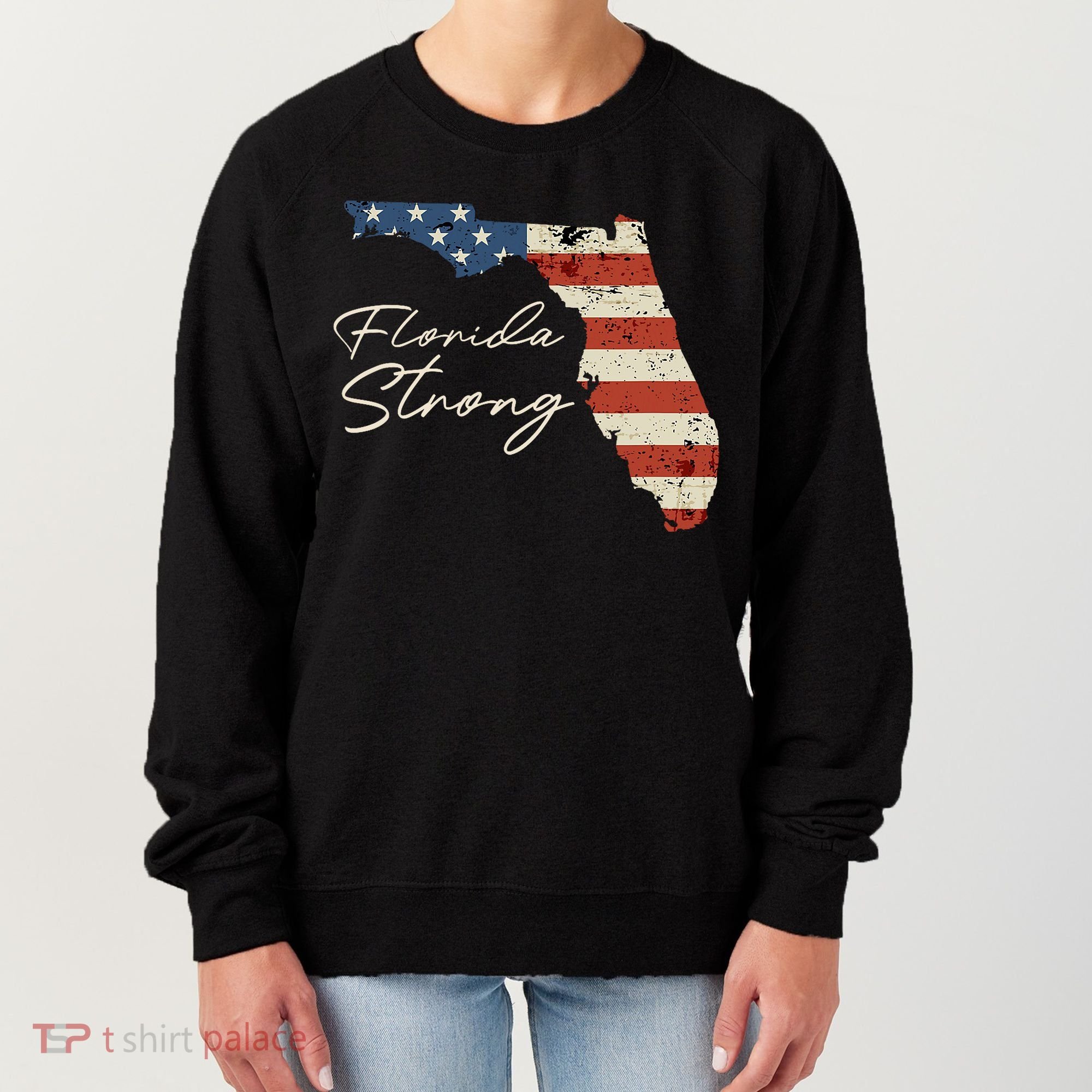 Florida Strong Usa Flag Florida Map Hurricane Milton Pray For All Women's Sweatshirt