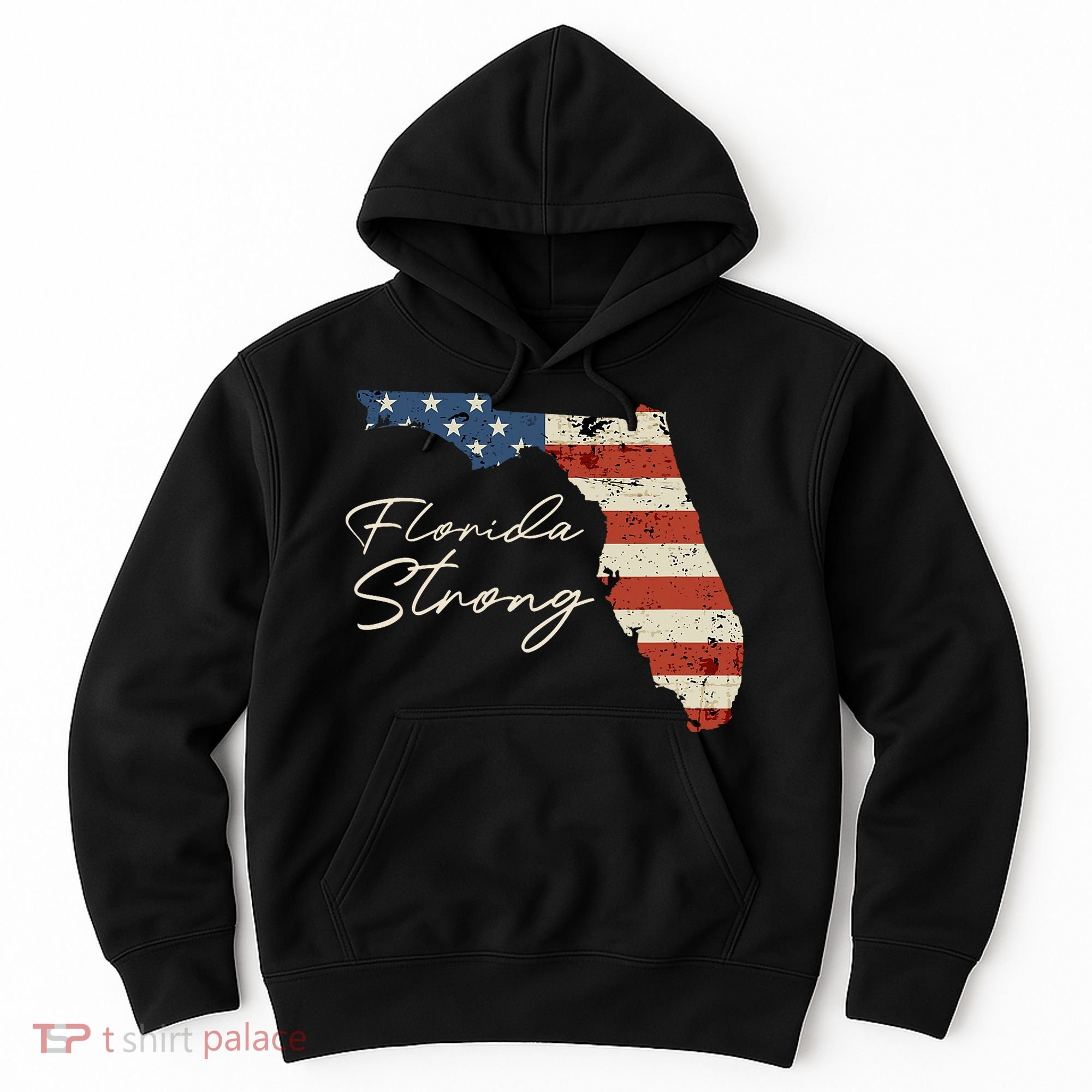 Florida Strong Usa Flag Florida Map Hurricane Milton Pray For All Hoodie