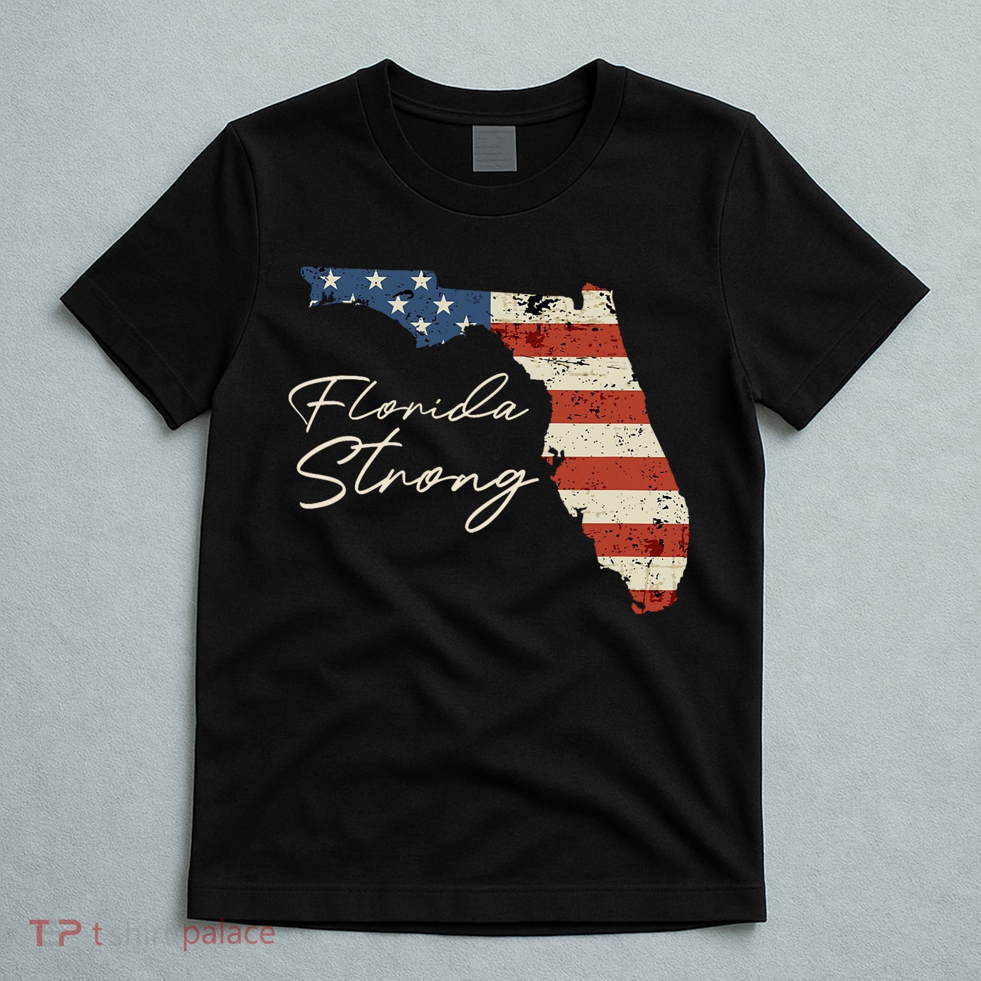 Florida Strong Usa Flag Florida Map Hurricane Milton Pray For All T-Shirt