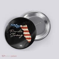 Florida Strong Usa Flag Florida Map Hurricane Milton Pray For All Button thumb 0