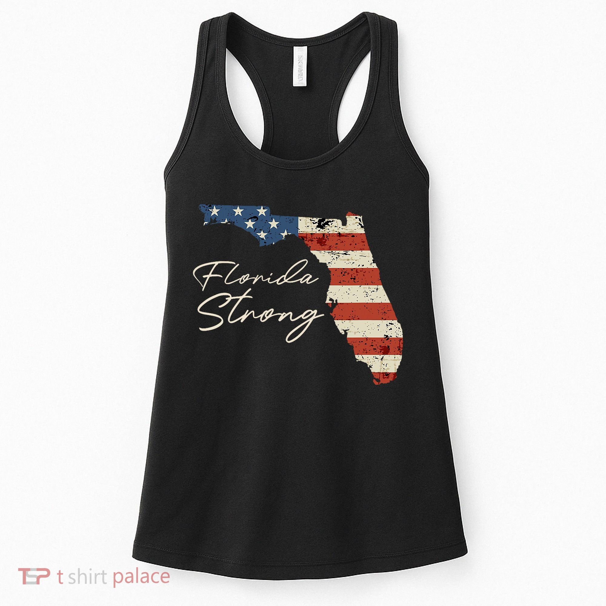 Florida Strong Usa Flag Florida Map Hurricane Milton Pray For All Women's Tank Top
