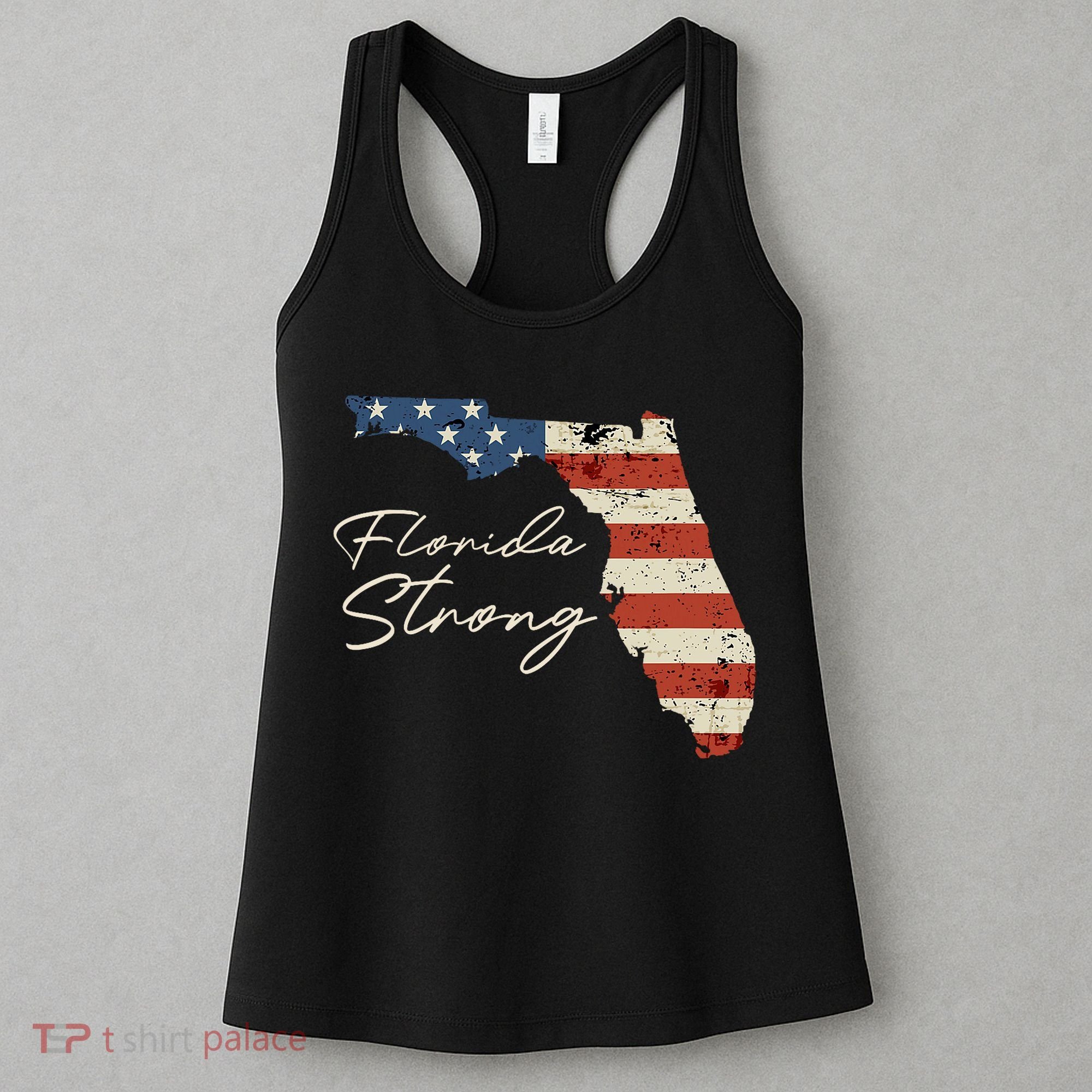 Florida Strong Usa Flag Florida Map Hurricane Milton Pray For All Women's Tank Top