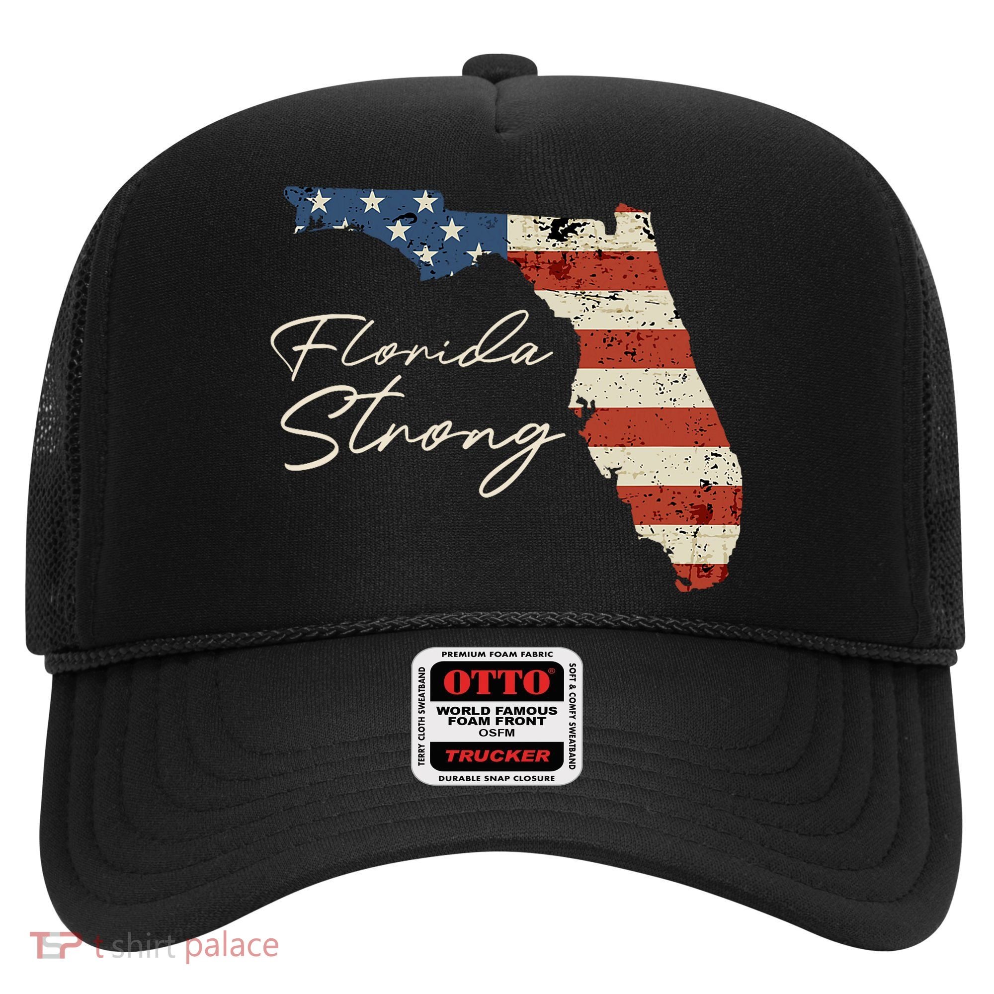 Florida Strong Usa Flag Florida Map Hurricane Milton Pray For All Hat