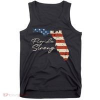 Florida Strong Usa Flag Florida Map Hurricane Milton Pray For All Tank Top thumb 0