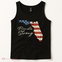 Florida Strong Usa Flag Florida Map Hurricane Milton Pray For All Tank Top thumb 2