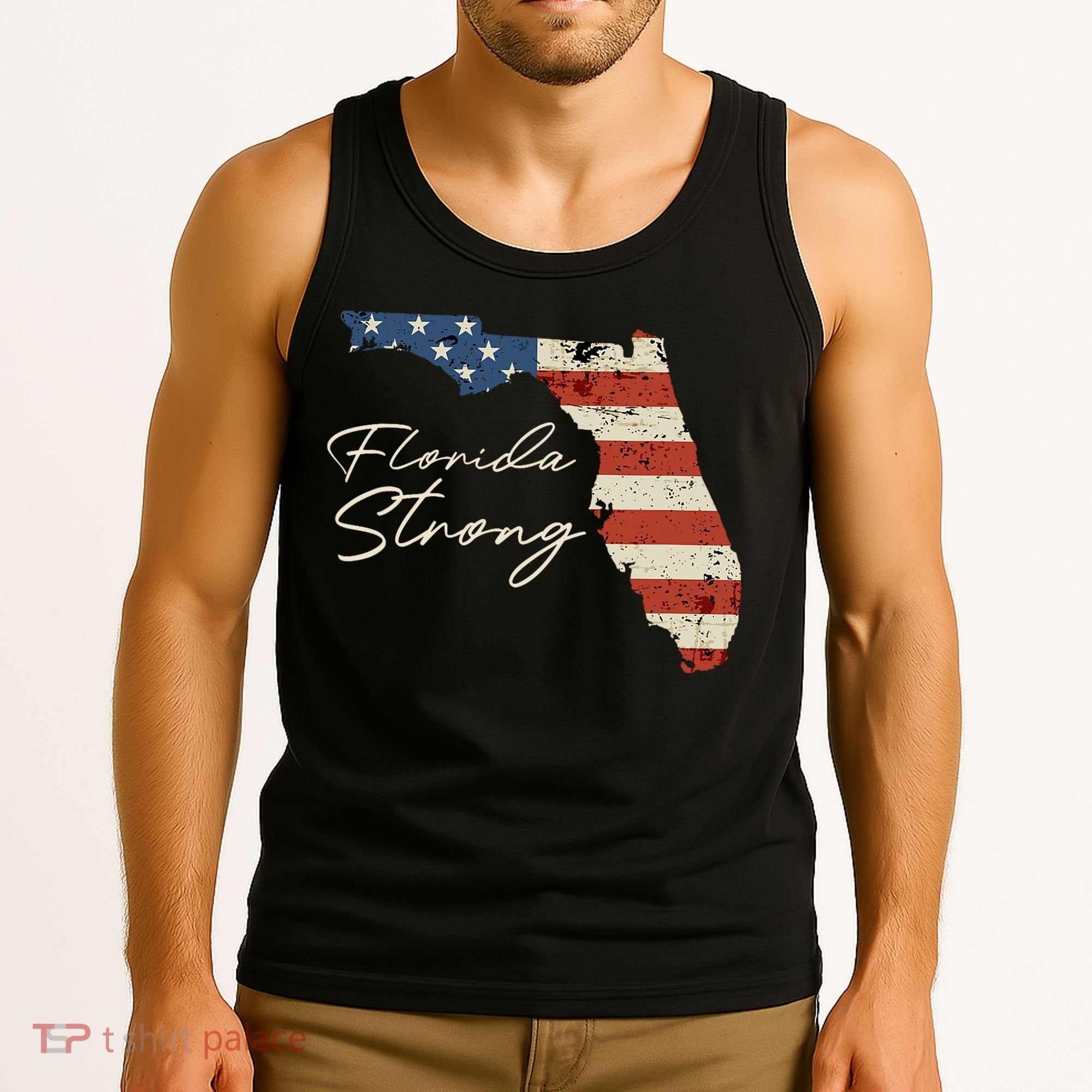 Florida Strong Usa Flag Florida Map Hurricane Milton Pray For All Tank Top