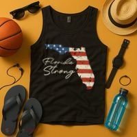 Florida Strong Usa Flag Florida Map Hurricane Milton Pray For All Tank Top thumb 4