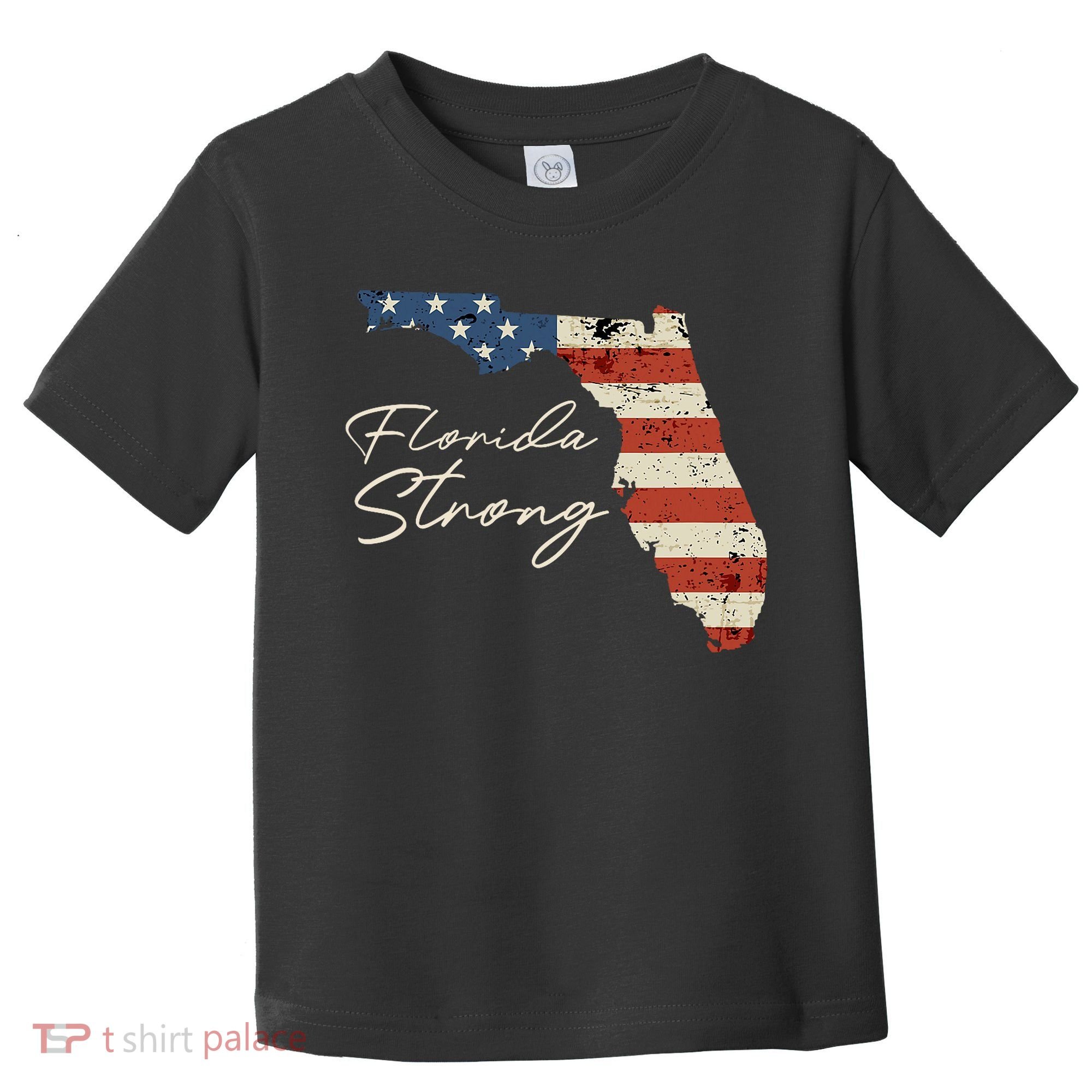 Florida Strong Usa Flag Florida Map Hurricane Milton Pray For All Toddler T-Shirt