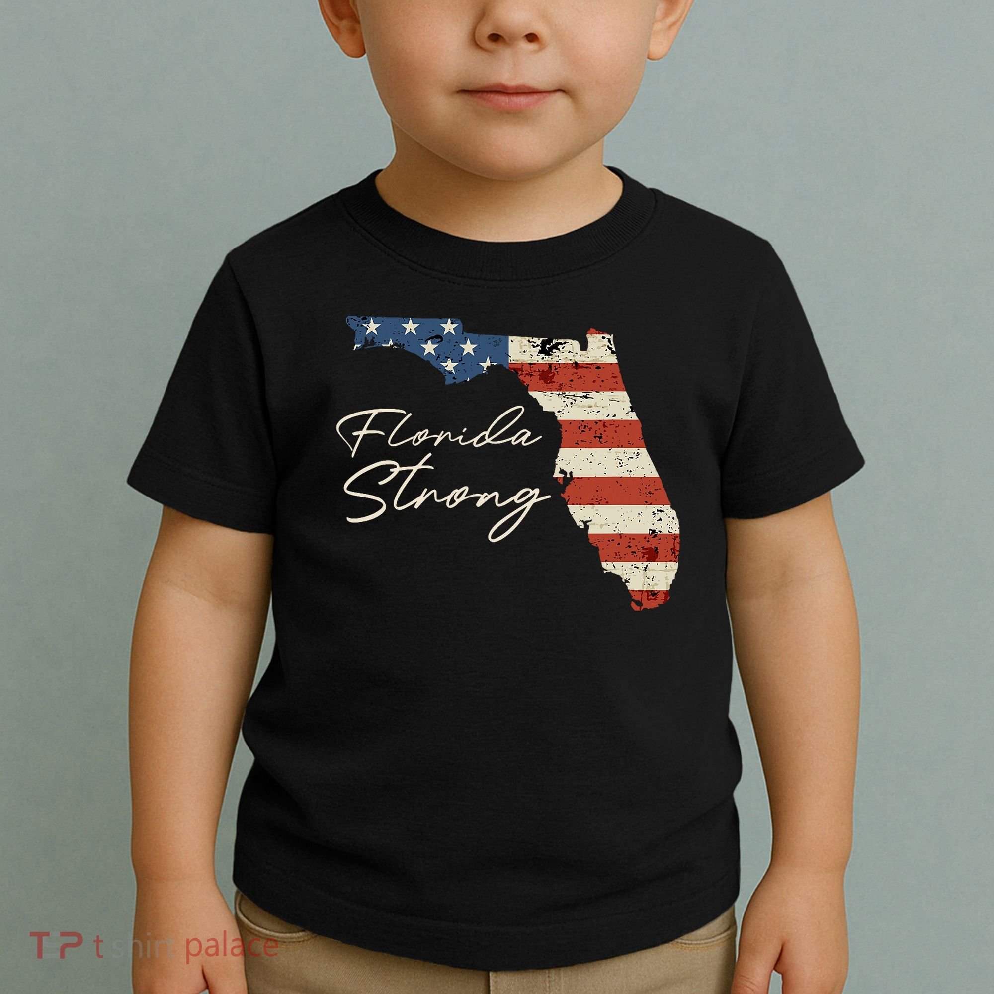 Florida Strong Usa Flag Florida Map Hurricane Milton Pray For All Toddler T-Shirt