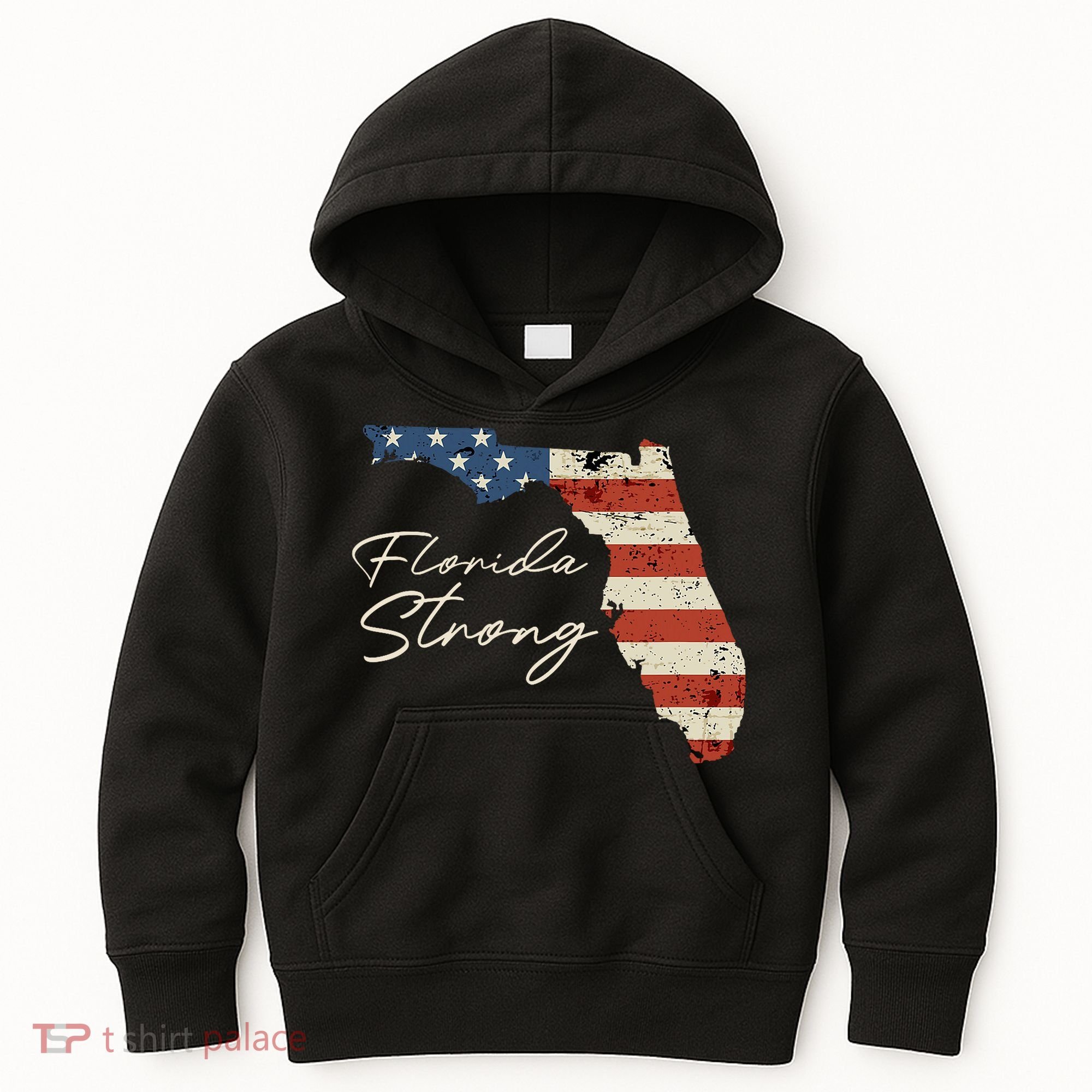 Florida Strong Usa Flag Florida Map Hurricane Milton Pray For All Kids Hoodie