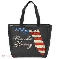 Florida Strong Usa Flag Florida Map Hurricane Milton Pray For All Tote Bag thumb 0