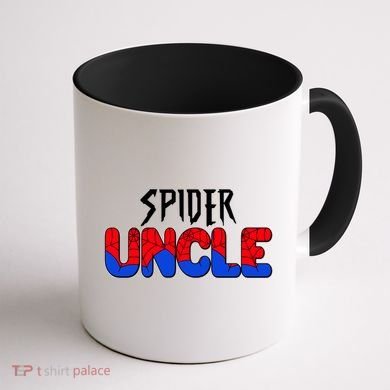 Funny Spider Uncle Matching Family Shirts Coffee Mug back
