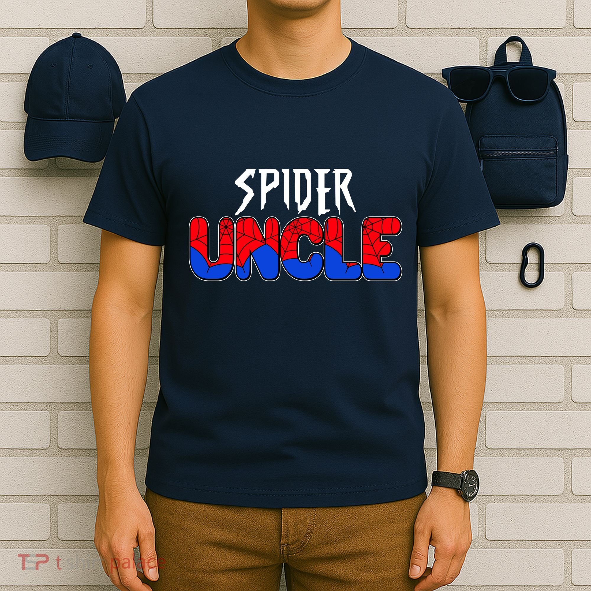 Funny Spider Uncle Matching Family Shirts T-Shirt