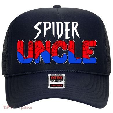 Funny Spider Uncle Matching Family Shirts Hat