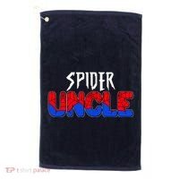 Funny Spider Uncle Matching Family Shirts Golf Towel thumb 0