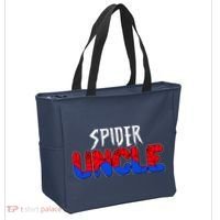 Funny Spider Uncle Matching Family Shirts Tote Bag thumb 2