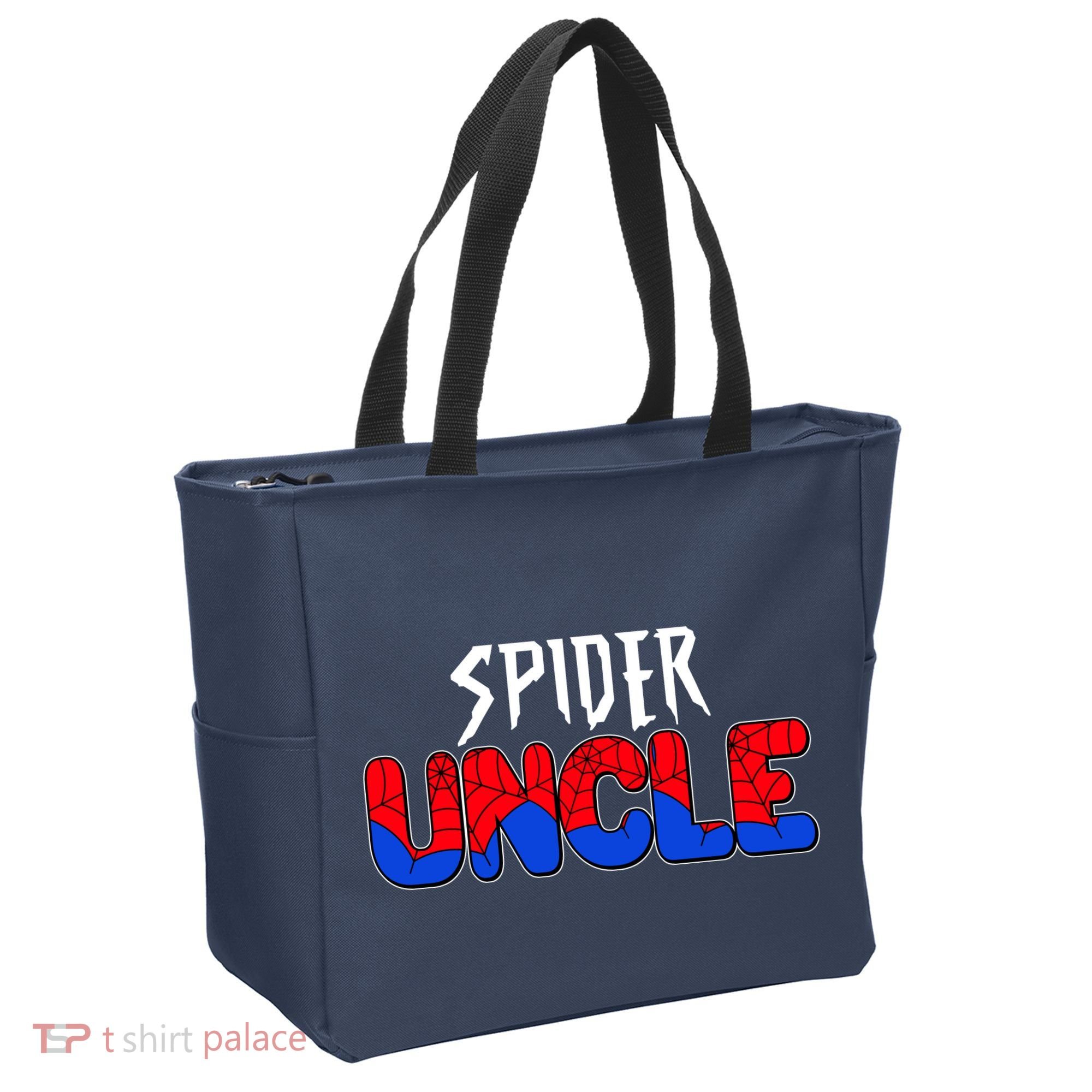 Funny Spider Uncle Matching Family Shirts Tote Bag