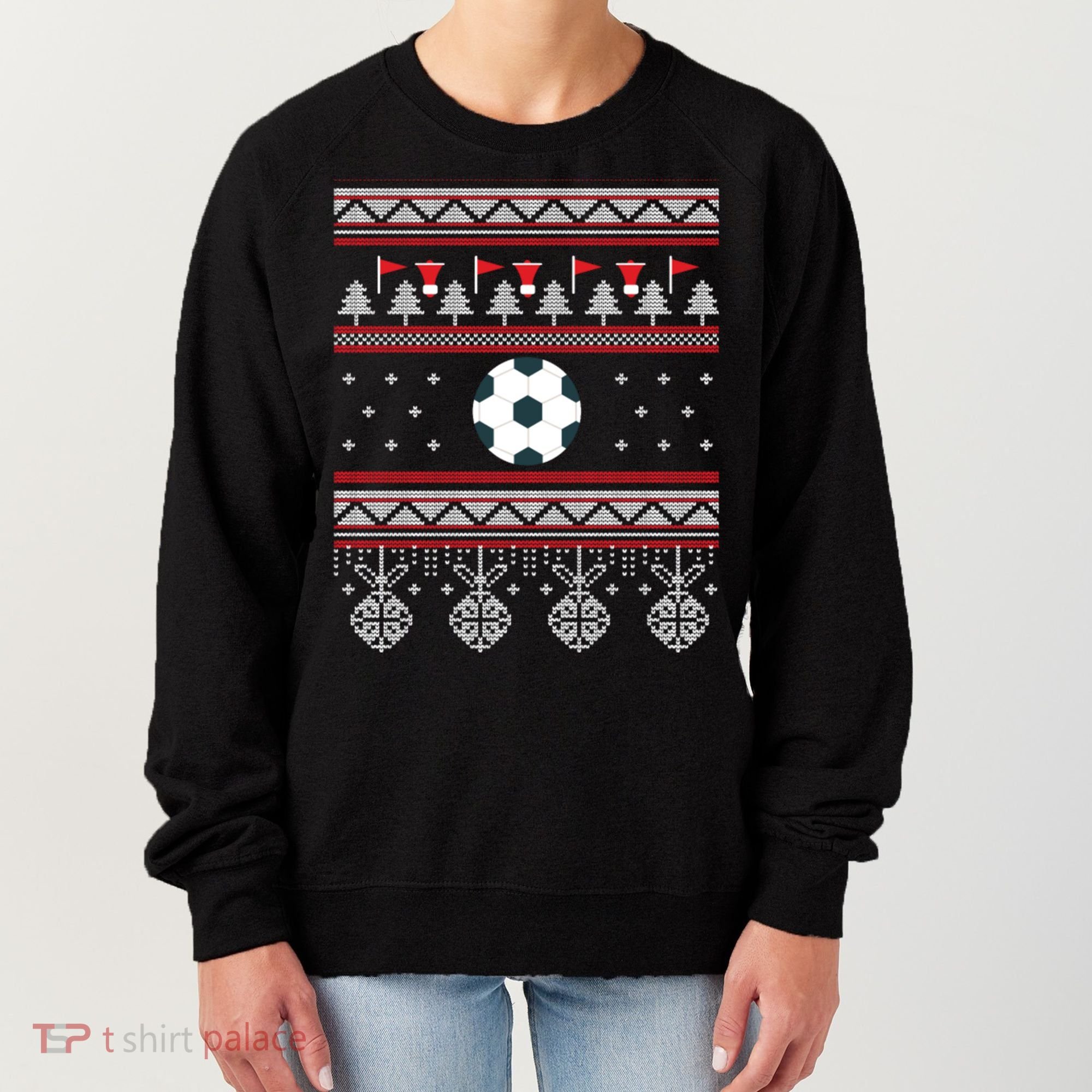 Funny Soccer Ugly Christmas Sweaters Meaningful Gift Women's Sweatshirt