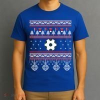 Funny Soccer Ugly Christmas Sweaters Meaningful Gift T-Shirt thumb 3