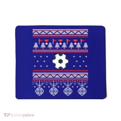 Funny Soccer Ugly Christmas Sweaters Meaningful Gift Mousepad