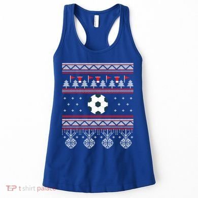 Funny Soccer Ugly Christmas Sweaters Meaningful Gift Women's Tank Top