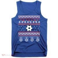 Funny Soccer Ugly Christmas Sweaters Meaningful Gift Tank Top thumb 0