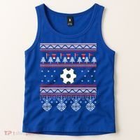 Funny Soccer Ugly Christmas Sweaters Meaningful Gift Tank Top thumb 2