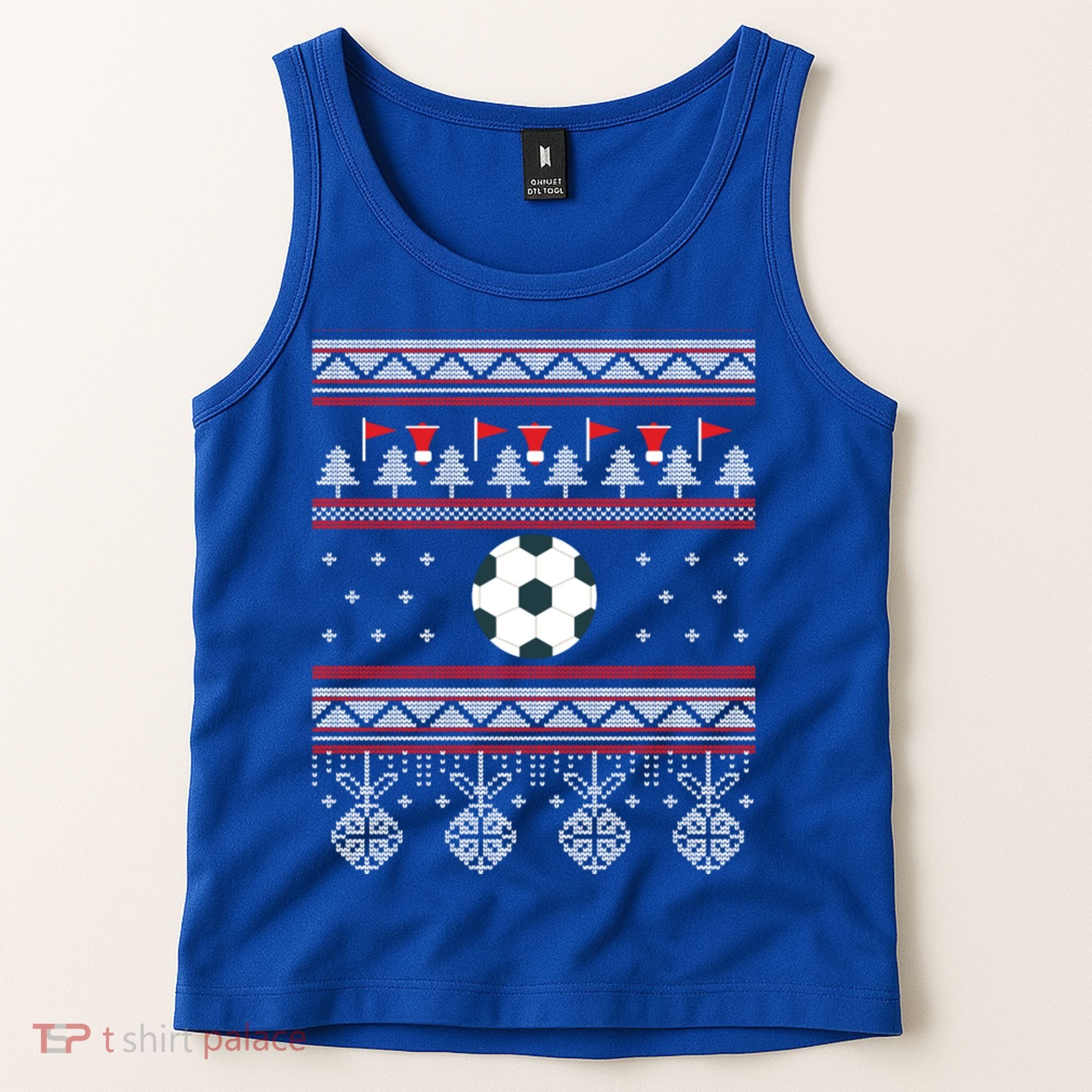 Funny Soccer Ugly Christmas Sweaters Meaningful Gift Tank Top