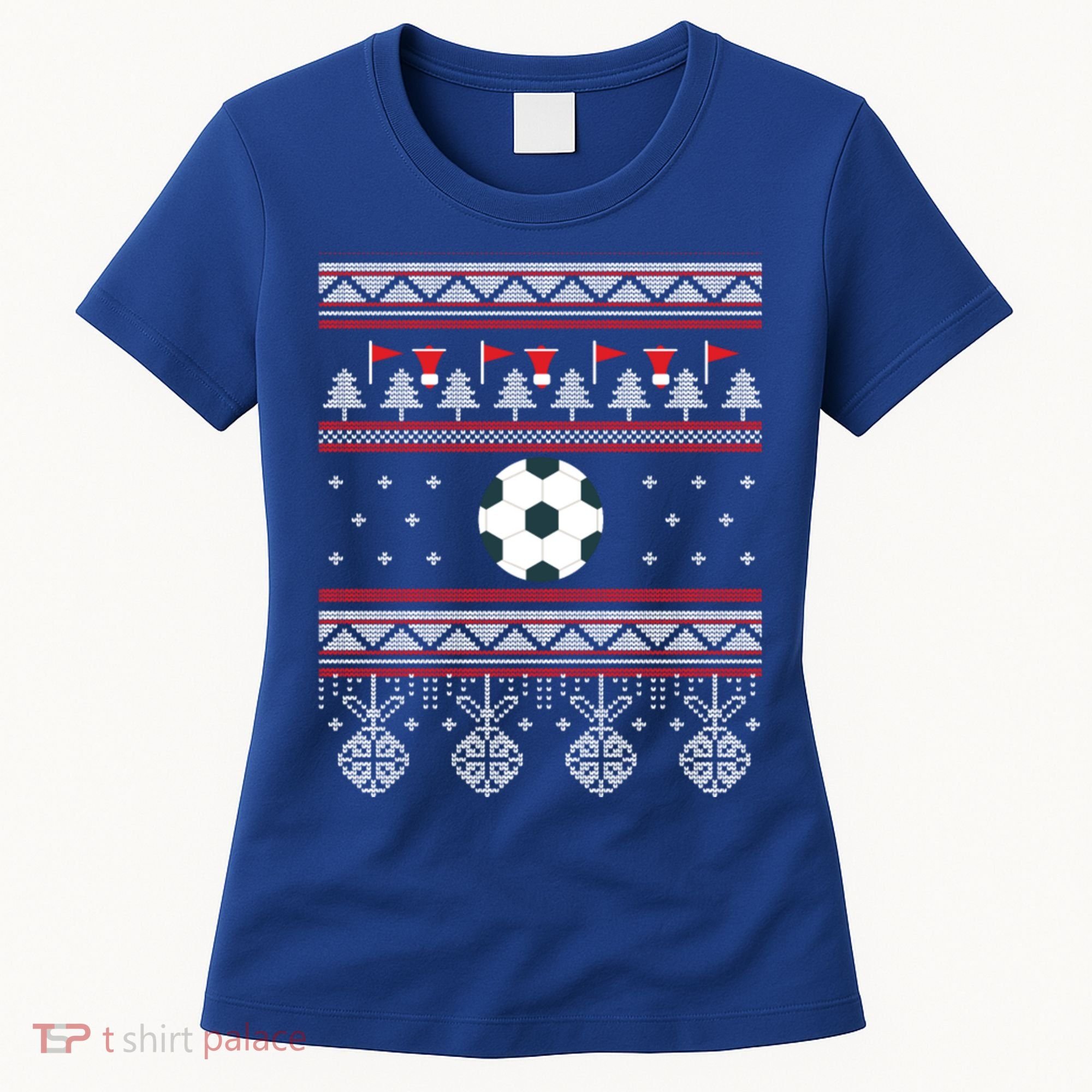 Funny Soccer Ugly Christmas Sweaters Meaningful Gift Women's T-Shirt