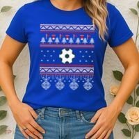 Funny Soccer Ugly Christmas Sweaters Meaningful Gift Women's T-Shirt thumb 2