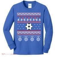 Funny Soccer Ugly Christmas Sweaters Meaningful Gift Kids Long Sleeve Shirt thumb 0