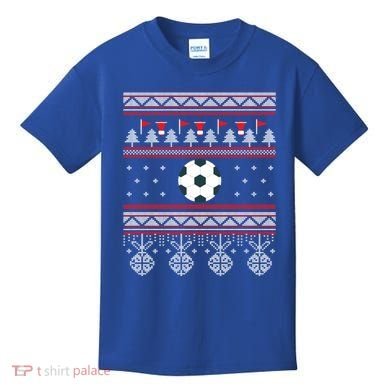 Funny Soccer Ugly Christmas Sweaters Meaningful Gift Kids T-Shirt