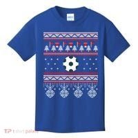 Funny Soccer Ugly Christmas Sweaters Meaningful Gift Kids T-Shirt thumb 0